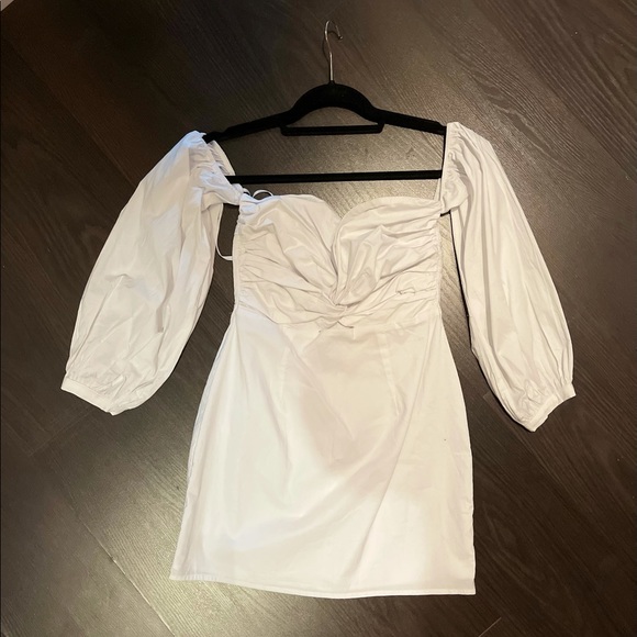Superdown Flynn Ruched Sleeve Dress 
